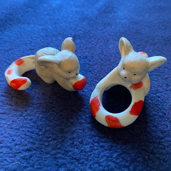 House of Lloyd Christmas Vintage 1988 Mice Taper Candle Huggers Set of 2 - Picture 2 of 8